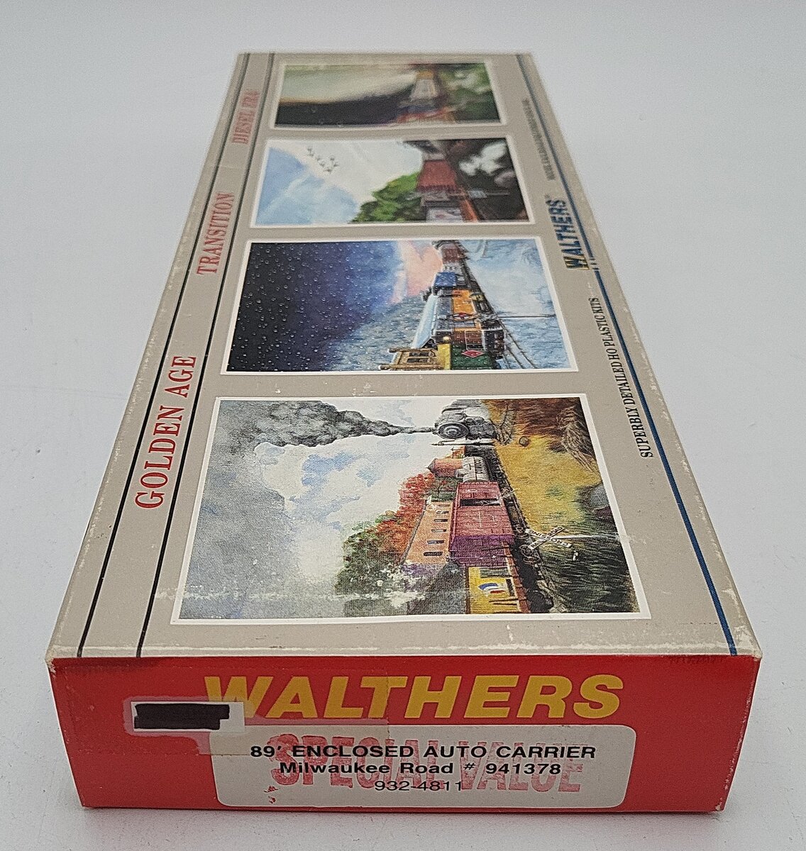 Walthers 932-4811 HO Milwaukee Road TTGX 89' Auto Carrier #942473 Assembled VG/Box