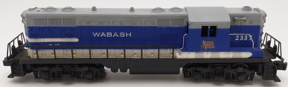 Lionel 2337 Vintage O Wabash GP-7 Powered Diesel Locomotive VG