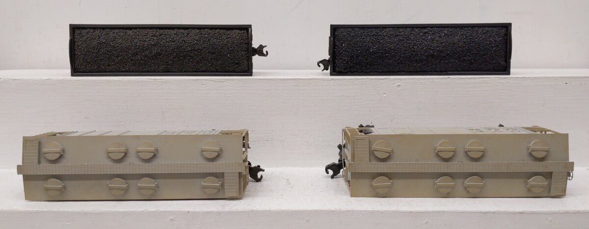 Weaver O Gauge Assorted Freight Cars: #870496, #868025, #868081, #870522 [4] VG