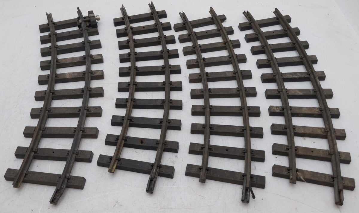 USA Trains R81500 G 5' Diameter Curved Track Section with Solid Brass Rails [14] VG