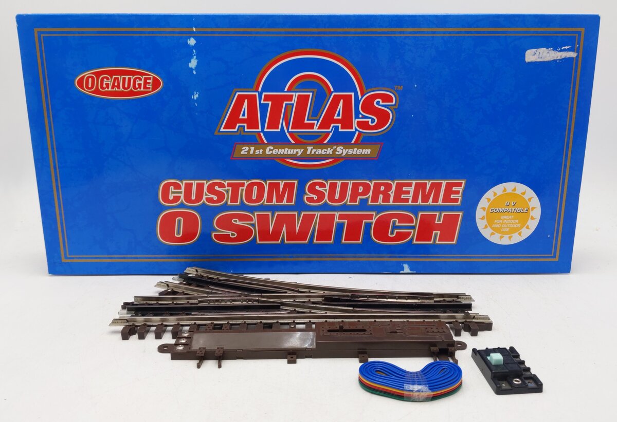 Atlas 6076 O Gauge Nickel Silver O-36 Right Hand Remote Switch Turnout EX/Box