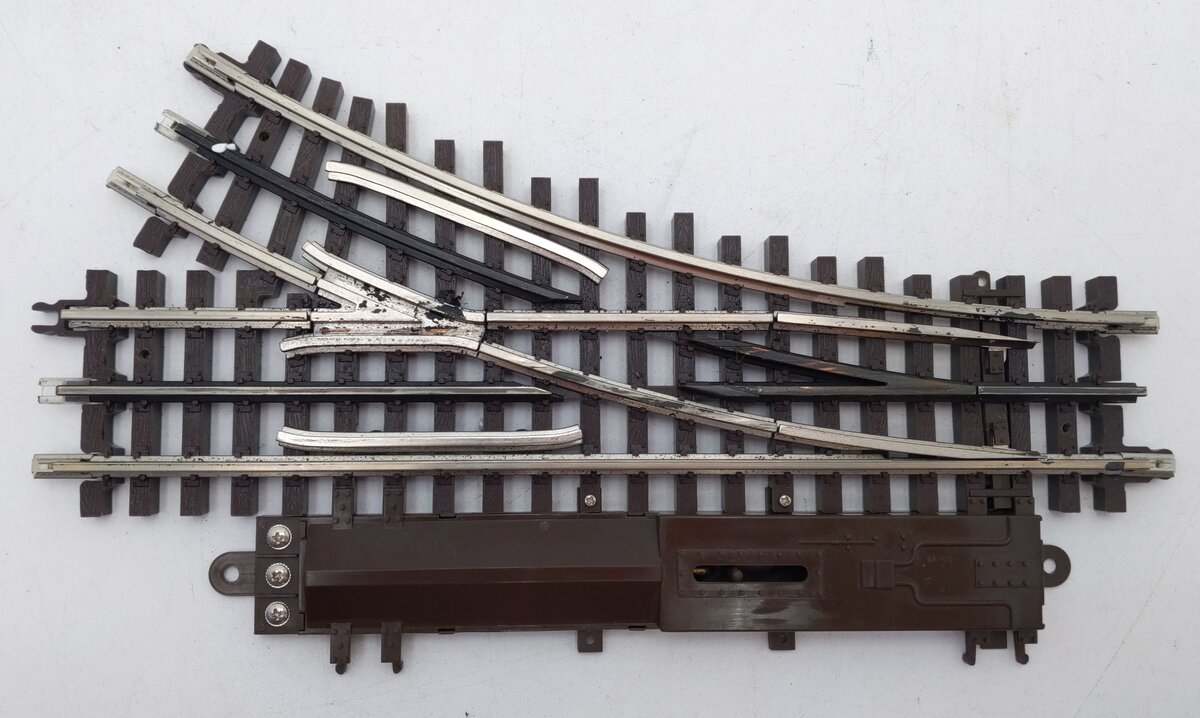 Atlas 6076 O Gauge Nickel Silver O-36 Right Hand Remote Switch Turnout EX/Box