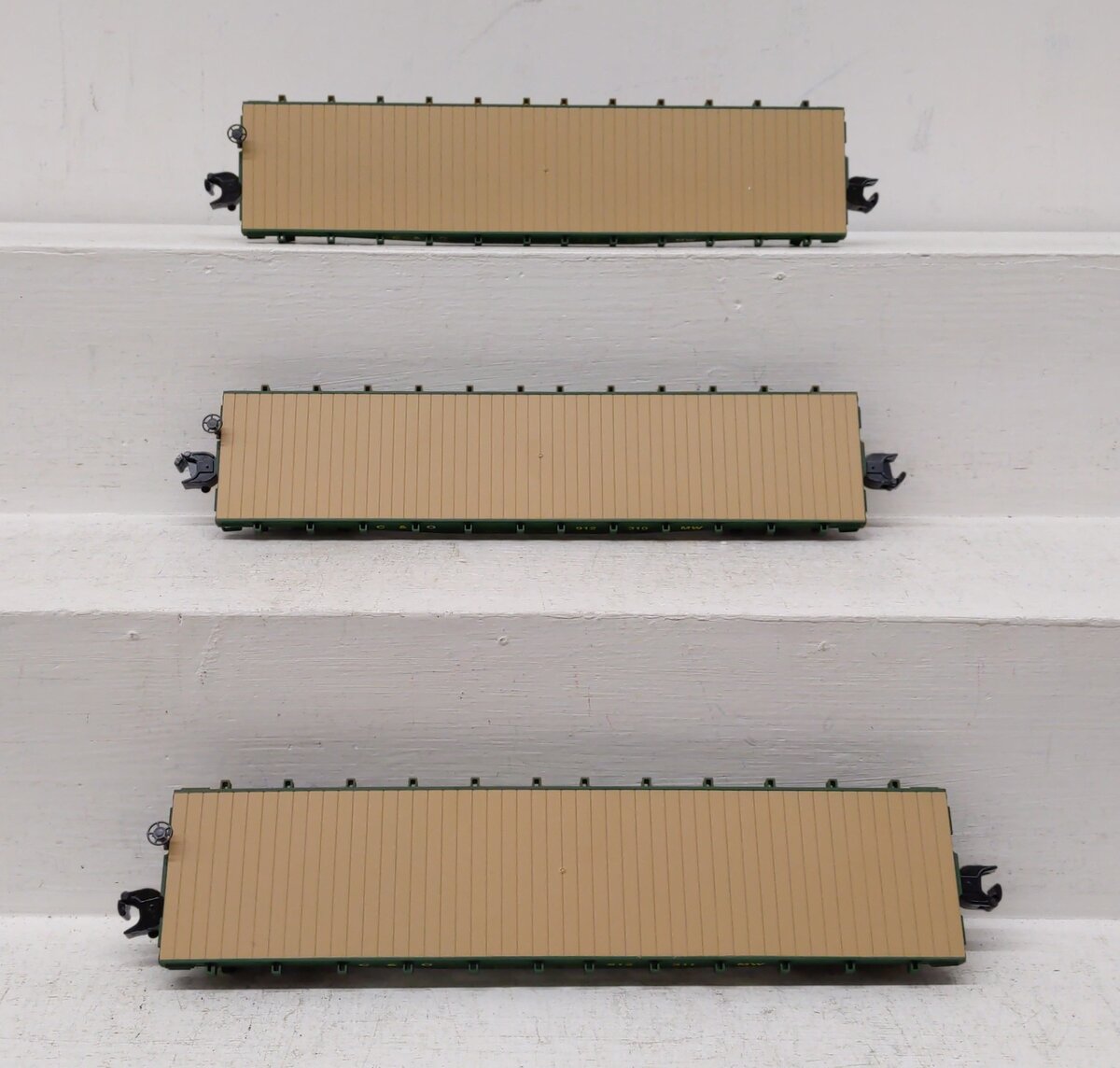 Weaver O Gauge C&O Flatcars: #912310, #912311, #912313 [3] LN/Box