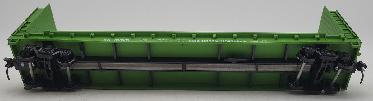 Weaver 615969 O Scale Burlington Northern 50' Bulkhead Flatcar (2 Rail) LN/Box