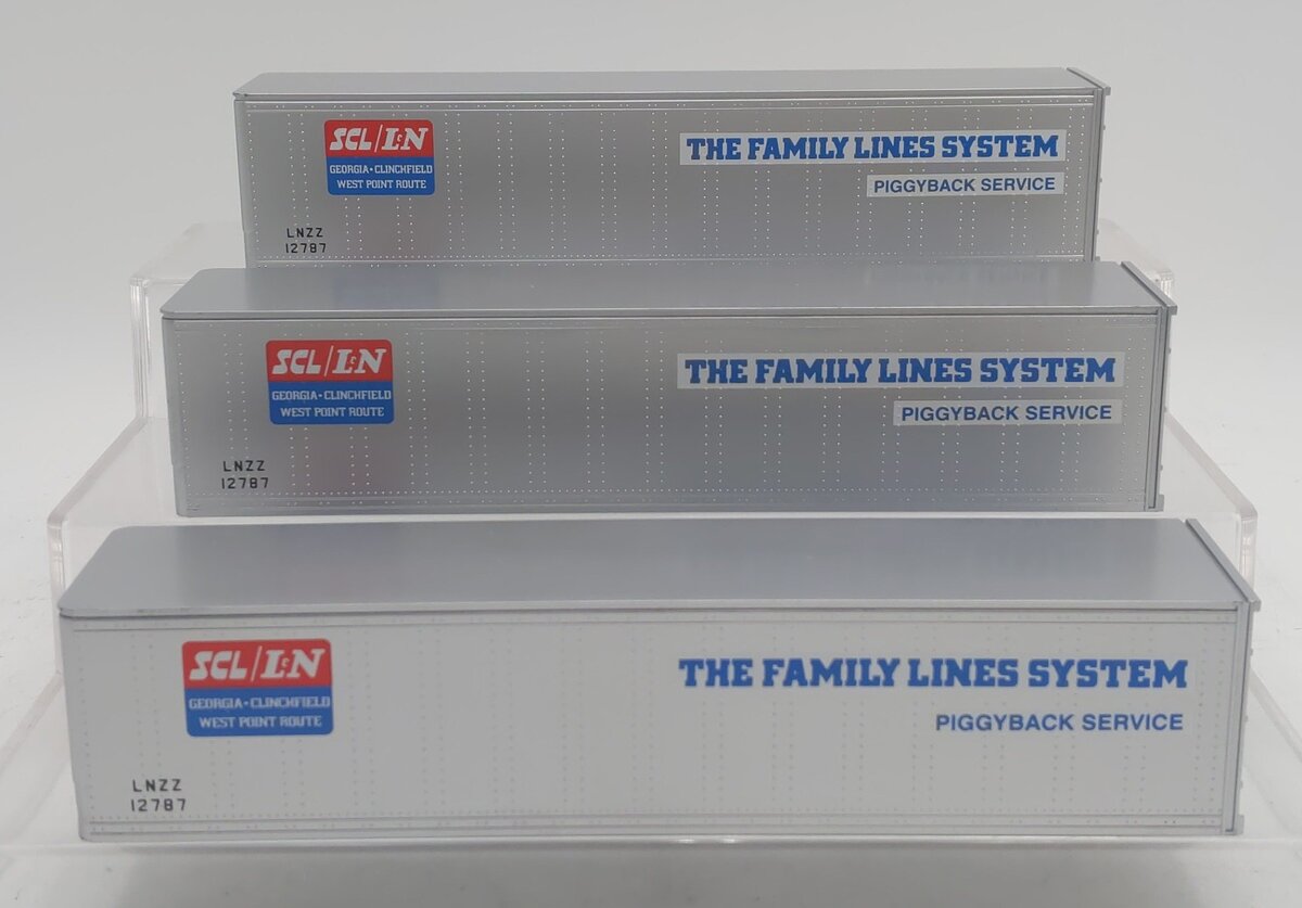 Lionel 6-12784 O Gauge Intermodal SCL/L&N Containers 3-Pack EX/Box