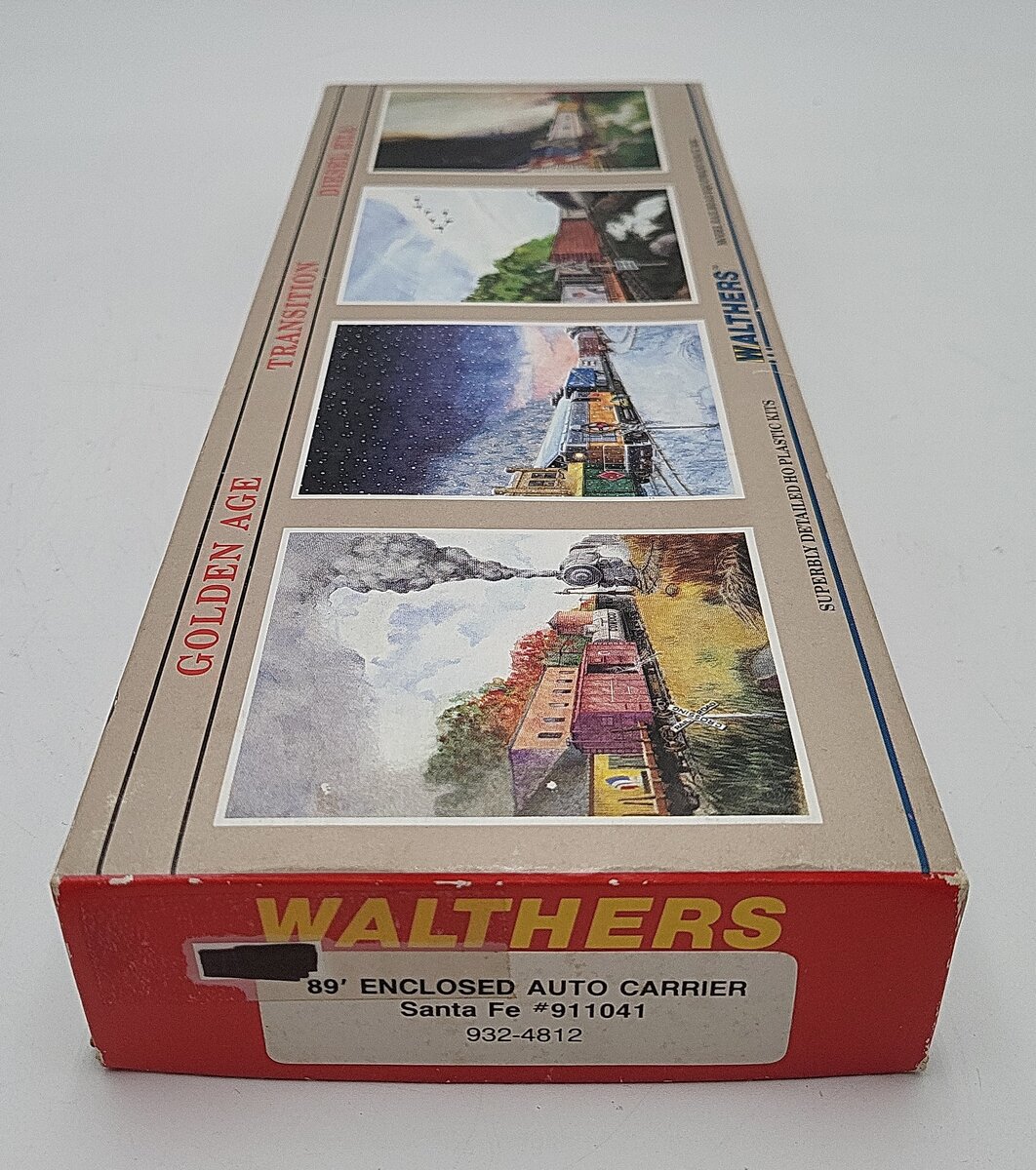 Walthers 932-4812 HO SF 89' Enclosed Auto Carrier Kit [Assembled] VG/Box