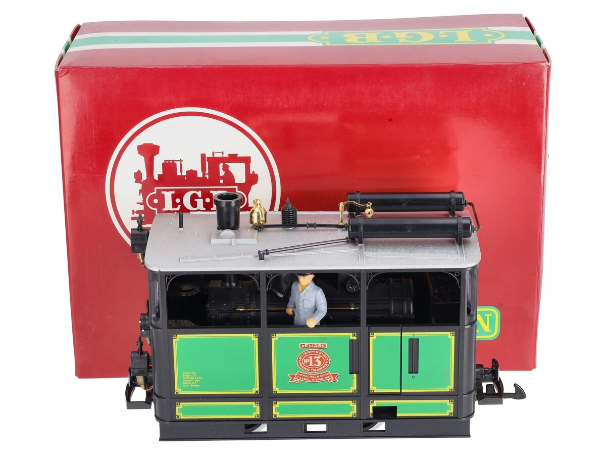 LGB 2150 G Scale Elias Henschel & Sohn Steam Tram Locomotive #13 NIB