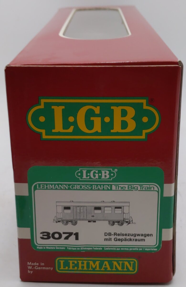 LGB 3071 G Scale DB Green 8-Wheel Passenger Car EX/Box