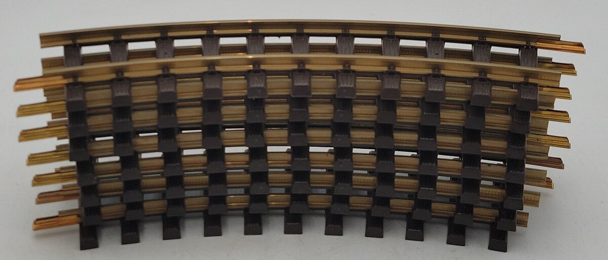 LGB 1100 G Scale Brass R 600 Curved Track Sections (7) LN/Box