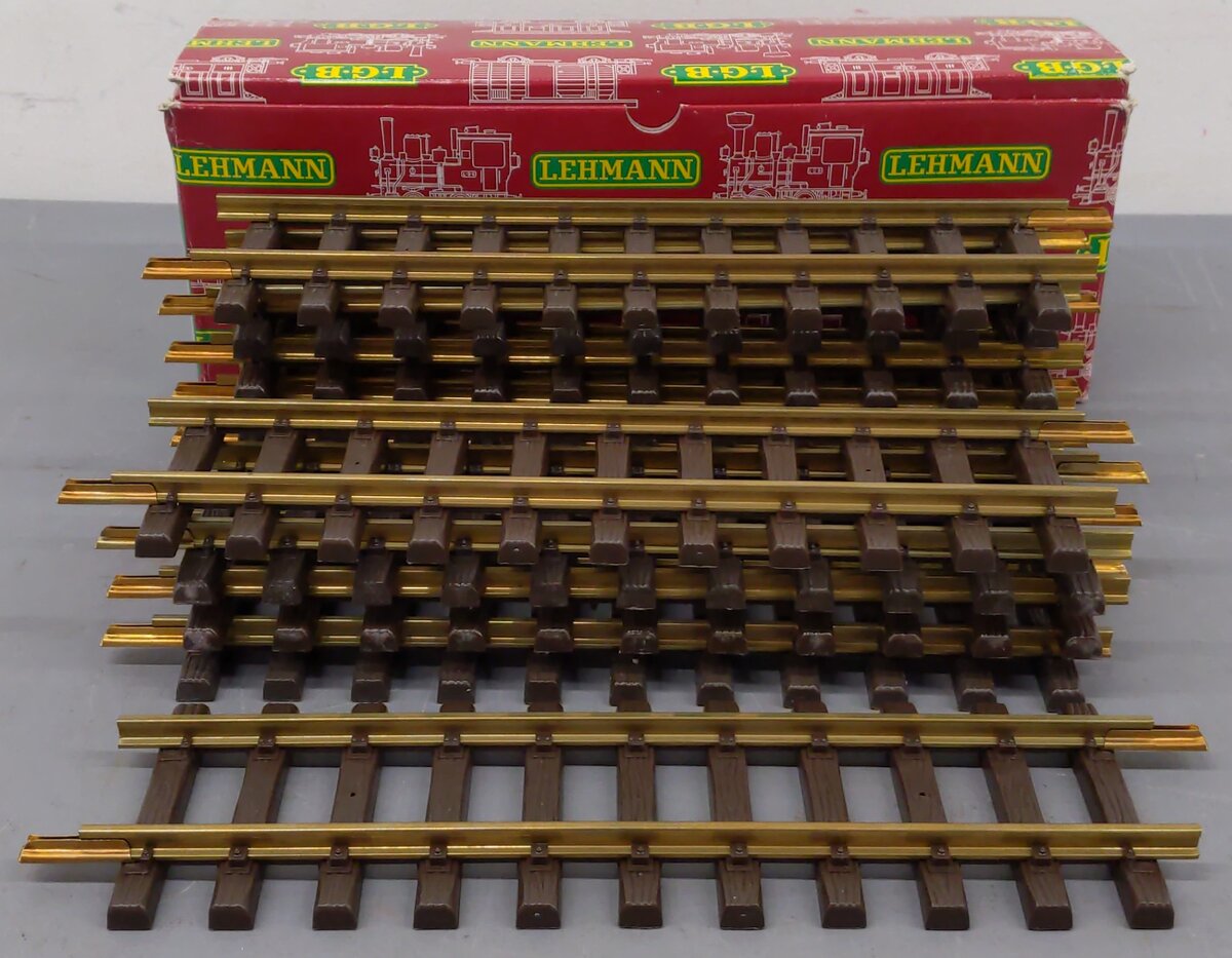 LGB 10000 G Scale 12 Inch Brass Rail Straight Track Sections [11] LN/Box