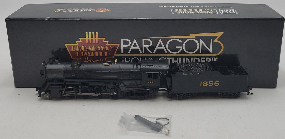 Broadway Limited 5547 HO Louisville & Nashville 2-8-2 Mikado #1856 w/ DCC/Sound LN/Box
