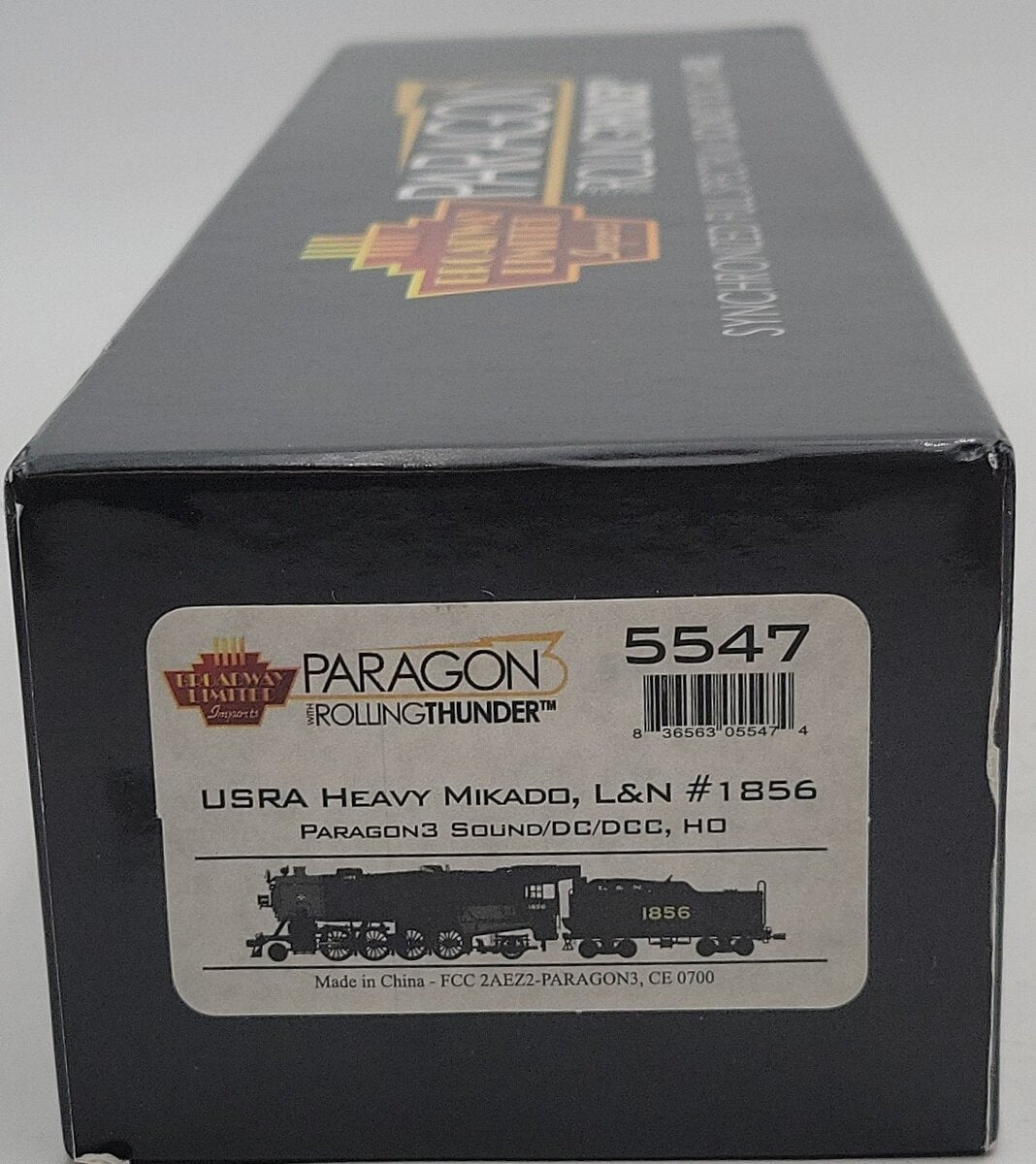Broadway Limited 5547 HO Louisville & Nashville 2-8-2 Mikado #1856 w/ DCC/Sound LN/Box