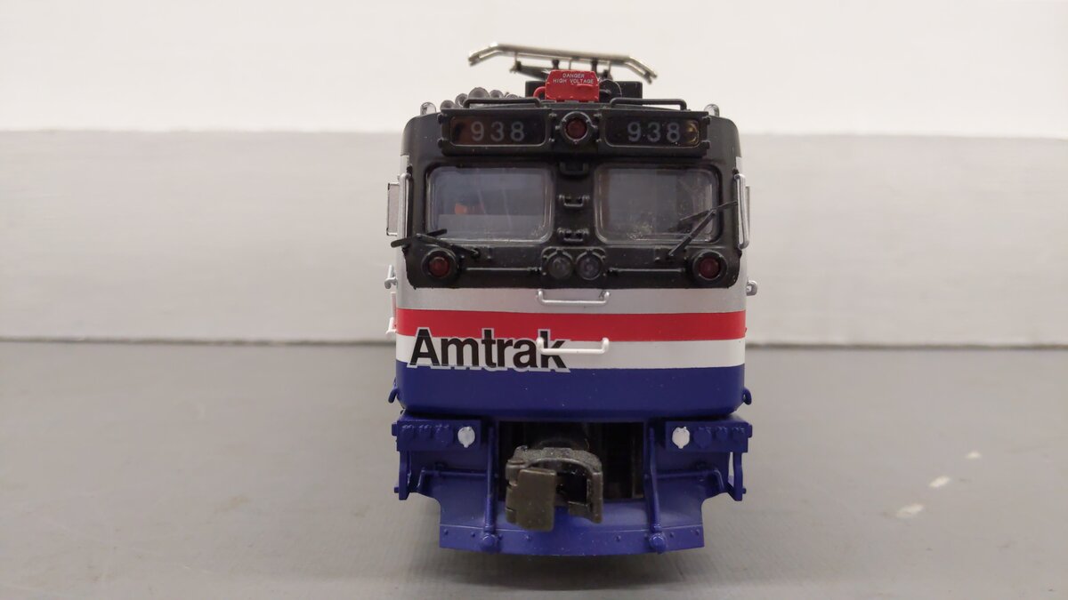 MTH 20-5505-1 Amtrak AEM-7 Electric Locomotive w/Proto-Sound 1.0 #938 EX/Box