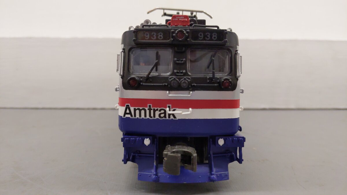 MTH 20-5505-1 Amtrak AEM-7 Electric Locomotive w/Proto-Sound 1.0 #938 EX/Box