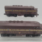 MTH 30-2130-0 O Gauge Pennsylvania F3 AA Diesel Engine Set with Horn #9505/9507 VG