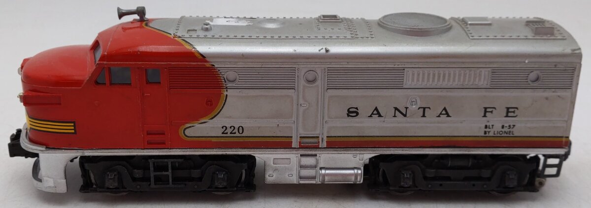 Lionel 220 Vintage O Santa Fe Powered Diesel Locomotive VG
