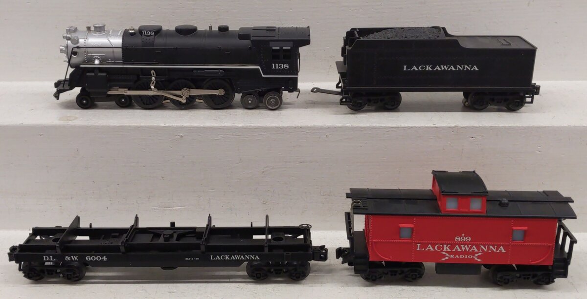K-Line K-1502 O Gauge Lackawanna Steam Freight Set #1138 VG