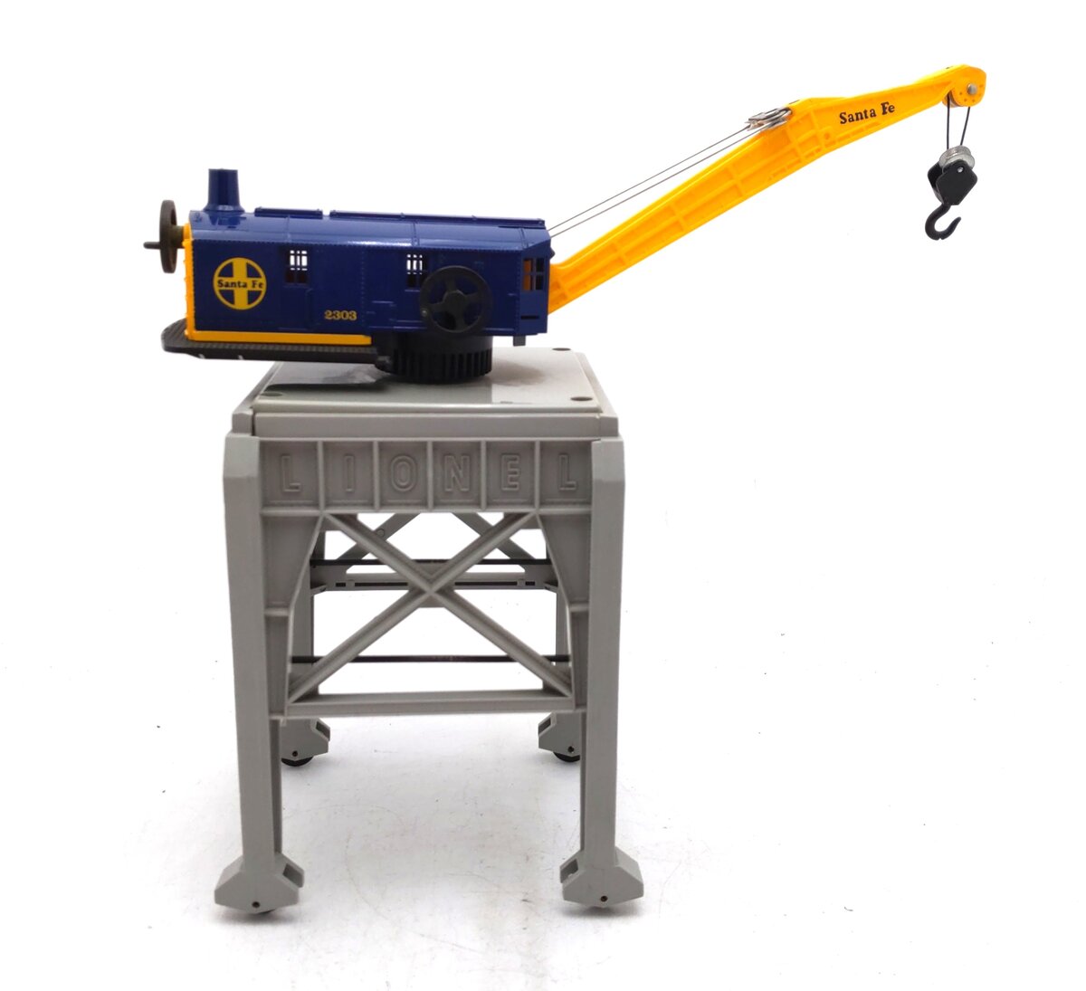 Lionel 6-2303 O Gauge Santa Fe Manual Gantry Crane EX