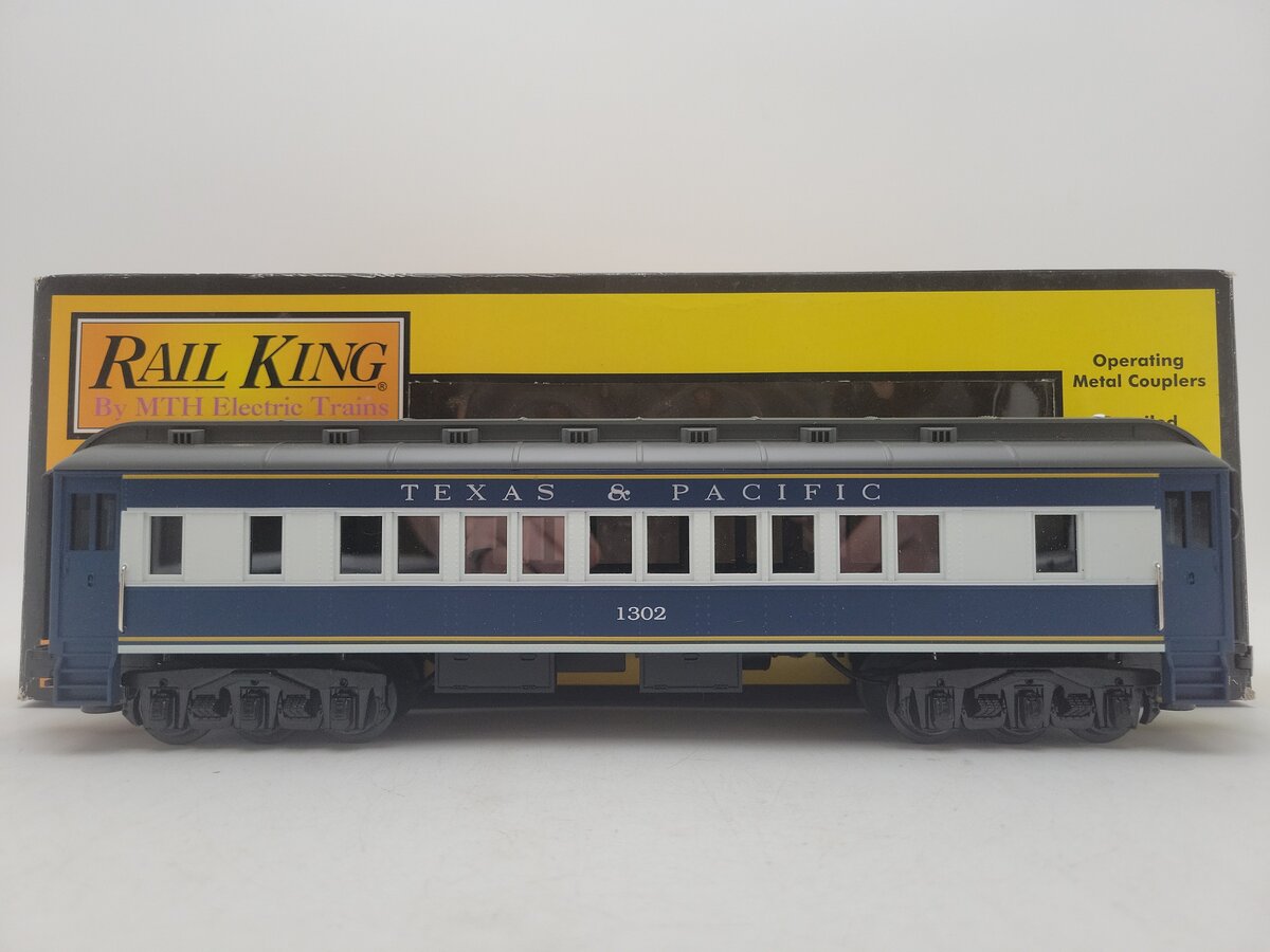 MTH 30-6223 O Gauge Texas & Pacific Madison Observation Car #1302 EX/Box