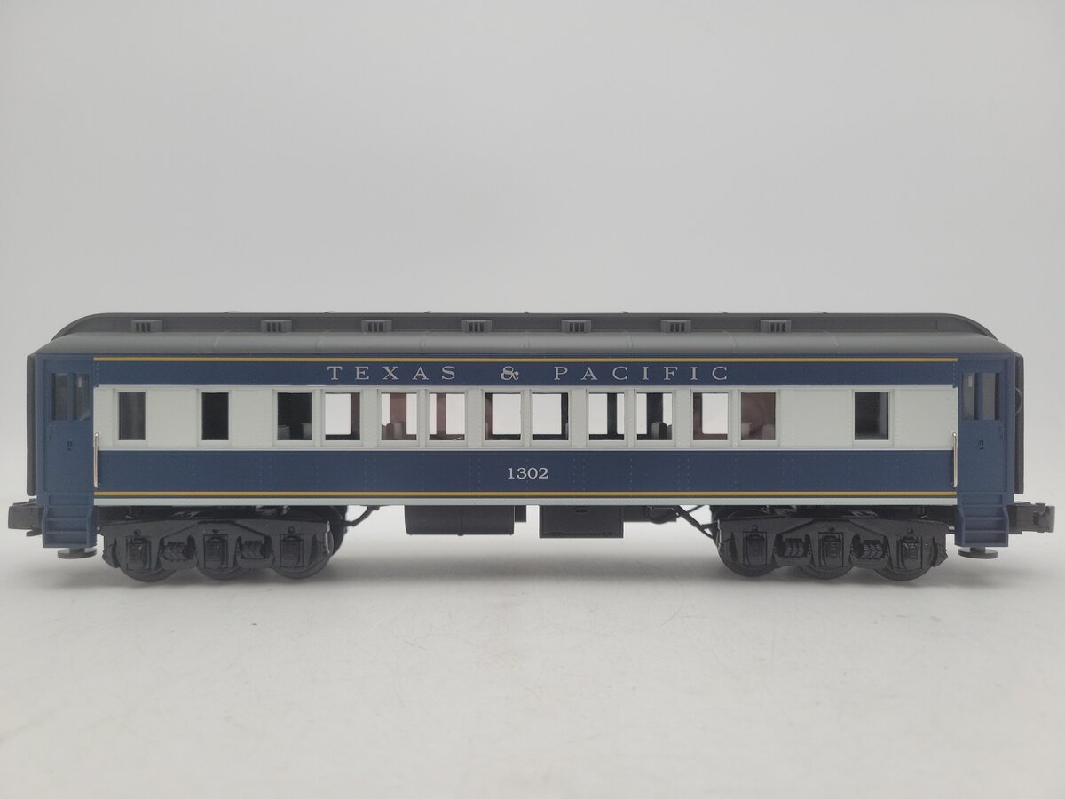 MTH 30-6223 O Gauge Texas & Pacific Madison Observation Car #1302 EX/Box