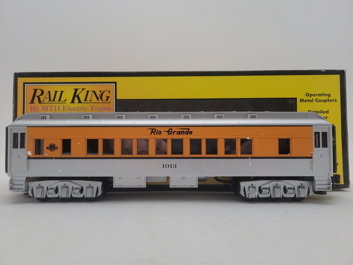 MTH 30-6230S O Denver & Rio Grande Madison Lighted Passenger Car #1013 EX/Box