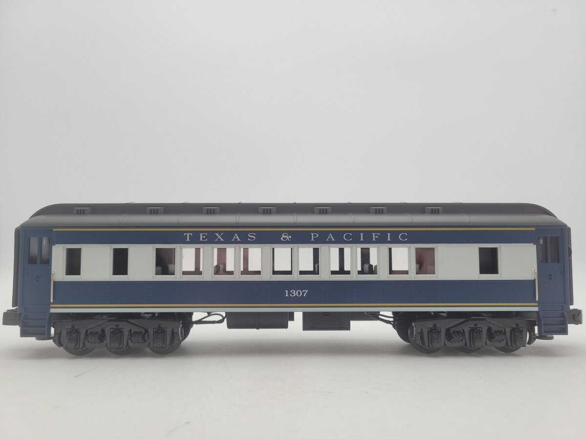 MTH 30-6222 O Gauge Texas & Pacific Madison Passenger Car #1307 EX