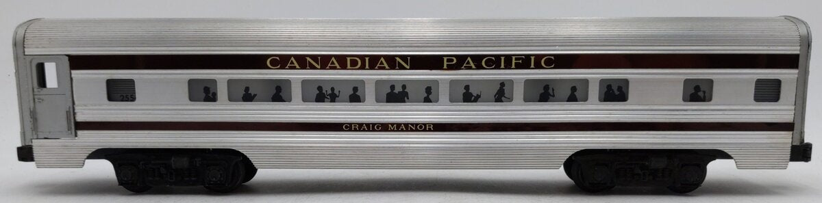 Lionel 2554 Vintage O Canadian Pacific Craig Manor Aluminum Pullman Car VG