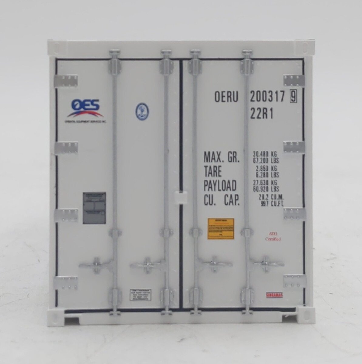 Atlas 3002232-3 O COSCO 20' Refrigerated Container # OERU 2003179 NIB