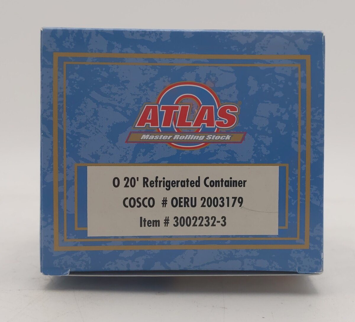 Atlas 3002232-3 O COSCO 20' Refrigerated Container # OERU 2003179 NIB
