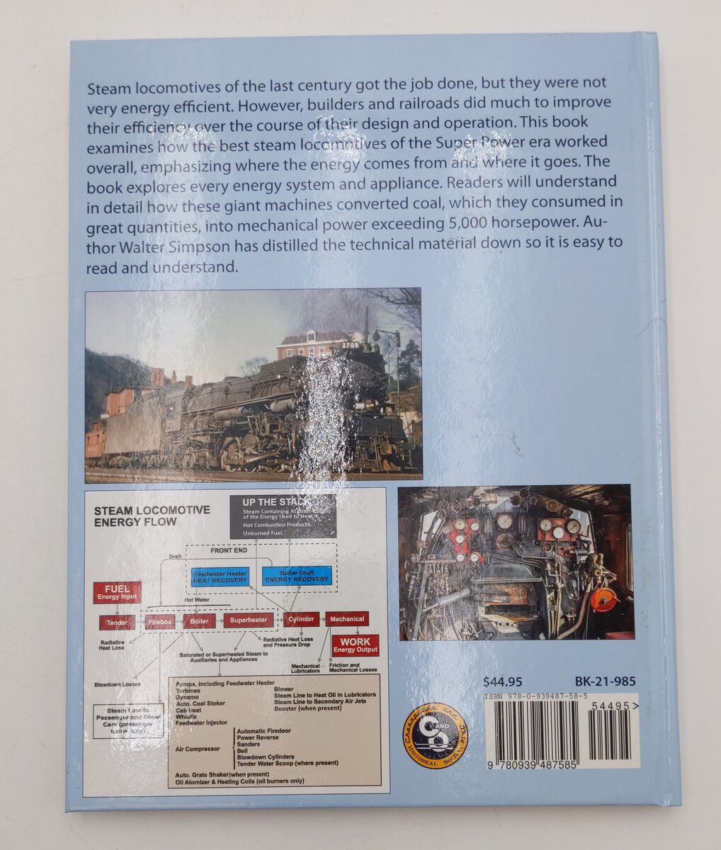 The Steam Locomotive Energy Story Hardcover Book By Walter Simpson EX