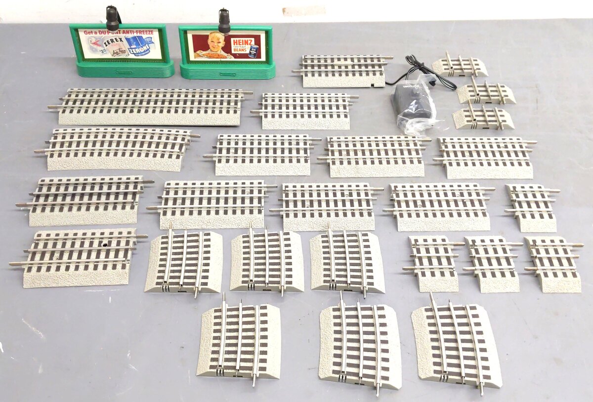 Lionel O Gauge Assorted Tinplate FasTrack & Accessory Pieces [27] EX