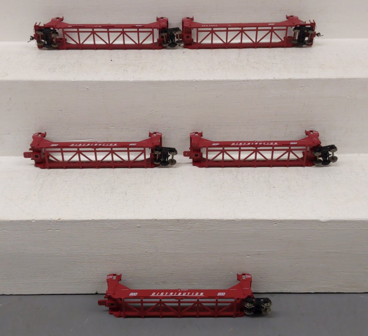 InterMountain 47607-2 HO Scale SOO Line Twin-Stack Well 5 Car Set LN/Box