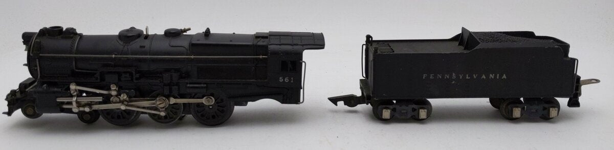 American Flyer 561 Vintage O Pennsylvania 4-6-2 Steam Locomotive w/ Tender VG