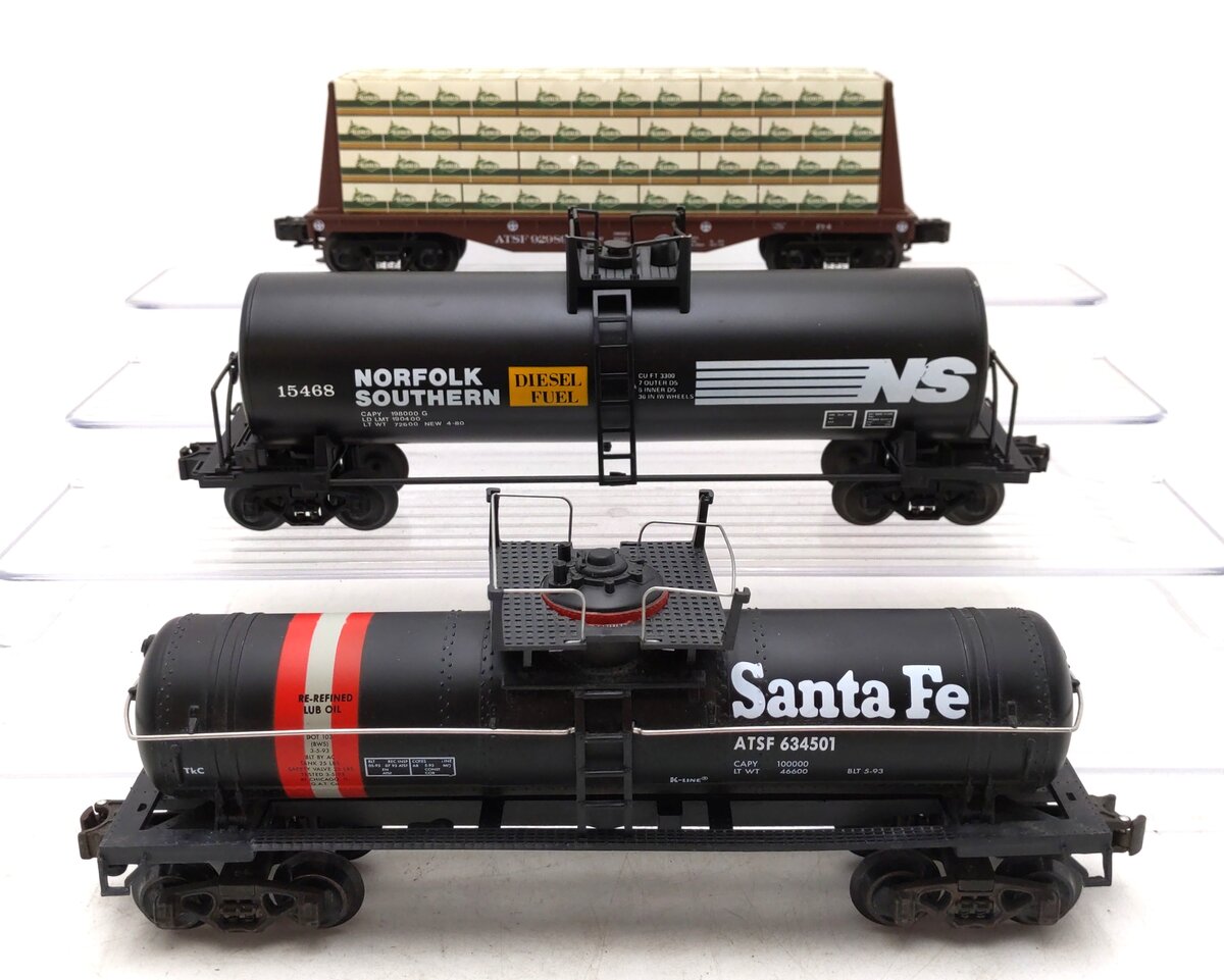 Atlas & Other O Gauge Assorted Freight Car: 1606-6, K634501 [3] EX