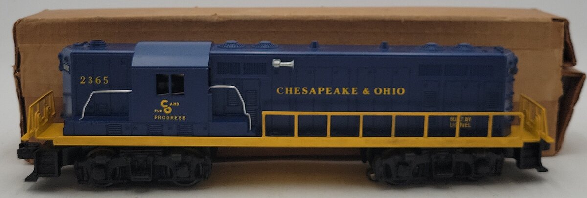 Lionel 2365 Vintage O Chesapeake & Ohio GP-7 Powered Diesel Locomotive EX/Box