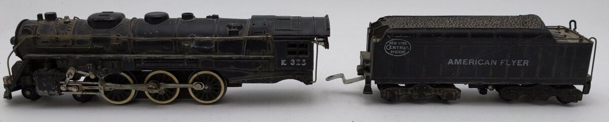 American Flyer 325 S New York Central 4-6-4 Hudson Steam Locomotive & Tender VG