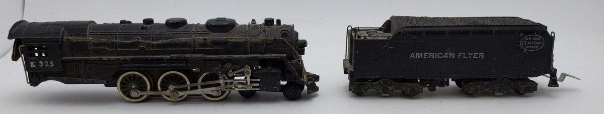 American Flyer 325 S New York Central 4-6-4 Hudson Steam Locomotive & Tender VG
