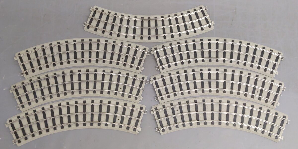 MTH Assorted Standard Gauge Realtrax Straight/Curved Tracks w/ Lock-on [19] EX