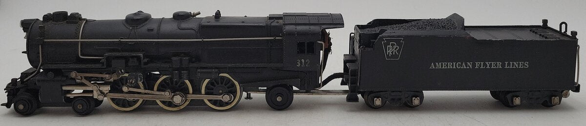 American Flyer 312 Vintage S Pennsylvania 4-6-2 Die-cast Steam Loco & Tender EX
