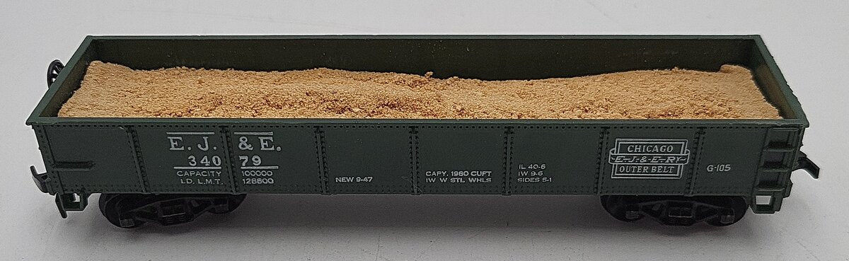 Life Like 8588 HO Scale Elgin Joliet & Eastern Railway Gondola #34079 EX/Box