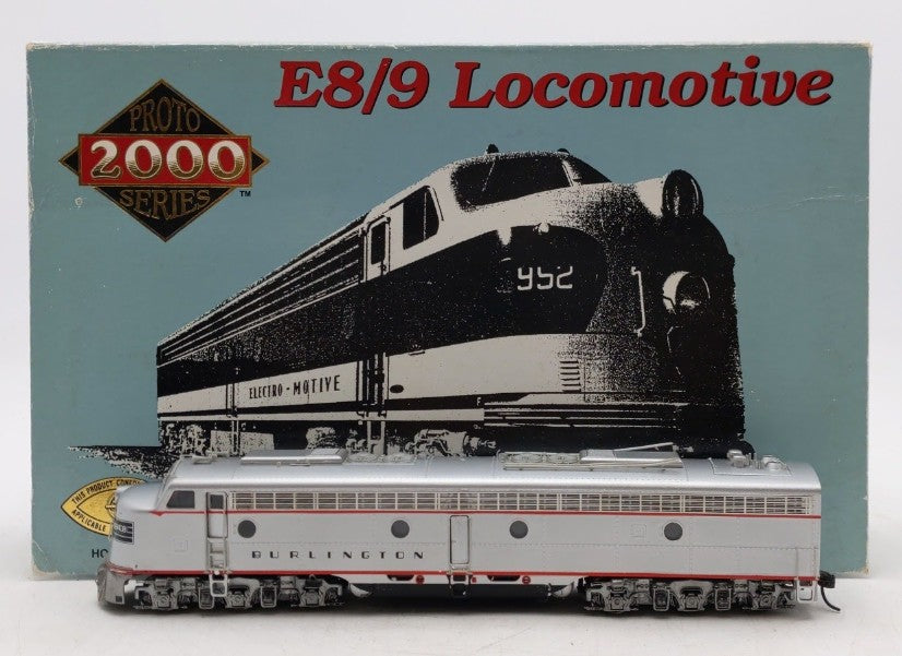 Proto 2000 21002 HO CB&Q E8/9 Diesel Locomotive #9940B VG/Box
