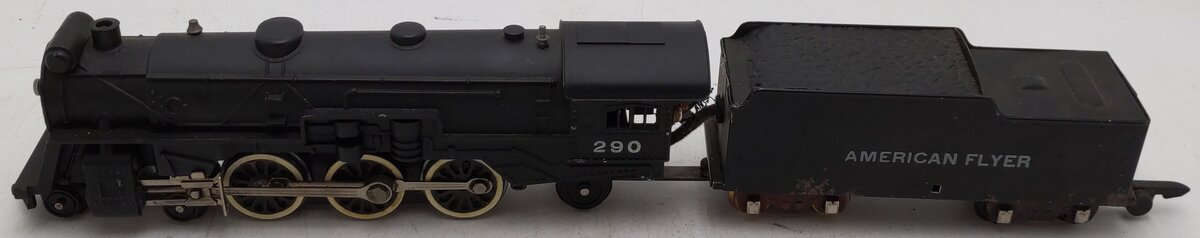 American Flyer 290 Vintage S 4-6-2 Die-Cast Steam Locomotive & Tender VG