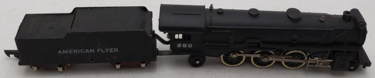 American Flyer 290 Vintage S 4-6-2 Die-Cast Steam Locomotive & Tender VG