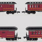 Roundhouse 89430 N Atlantic Coast Line Ready-To-Run Passenger Cars EX/Box