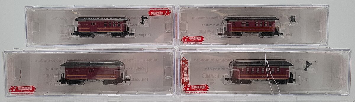 Roundhouse 89430 N Atlantic Coast Line Ready-To-Run Passenger Cars EX/Box