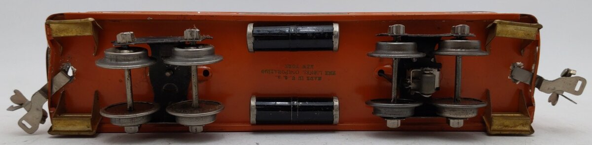 Lionel 710 Vintage O Prewar Orange Tinplate Pullman Car VG
