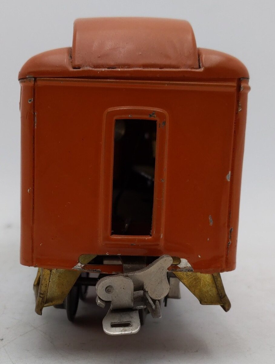 Lionel 710 Vintage O Prewar Orange Tinplate Pullman Car VG