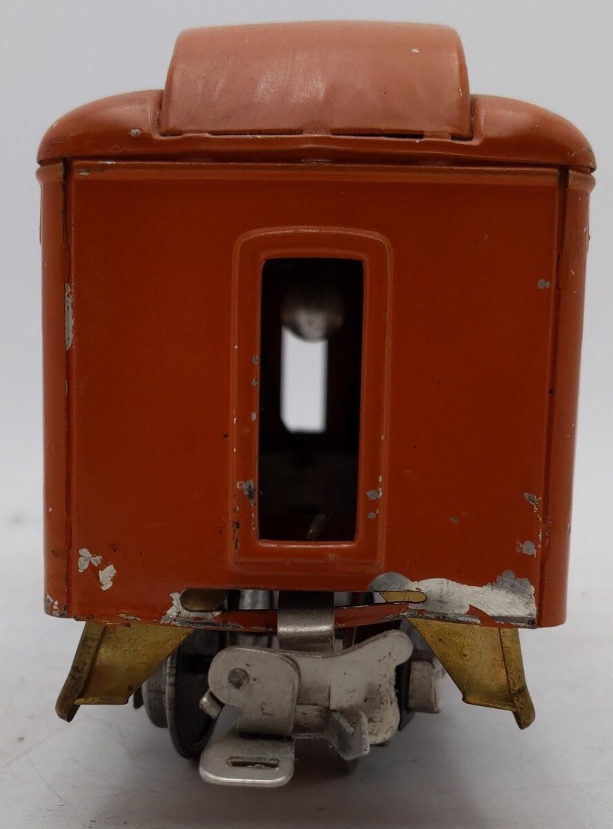 Lionel 710 Vintage O Prewar Orange Tinplate Pullman Car VG