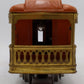 Lionel 712 Vintage O Prewar Orange Tinplate Observation Car VG