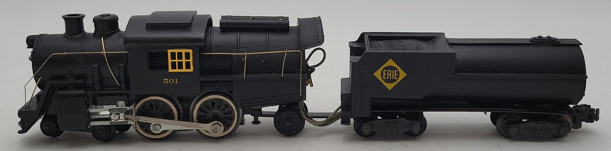 American Flyer Vintage S Gauge Erie Heavily Modified 4-4-2 Steam Locomotive #501